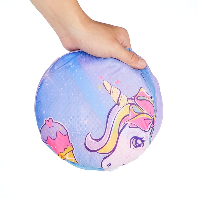 Idea Nuova JoJo Siwa Bow Unicorn Believe in Your Dreams Pop Up Hamper with Durable Carry Handles, 21'' H x 13.5'' W X 13.5'' L