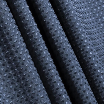 Clara Clark Navy Blue Shower Curtain - Hotel Quality Waffle Fabric Bath Curtain 72x72, Heavy Duty Waterproof Shower Curtains for Bathroom