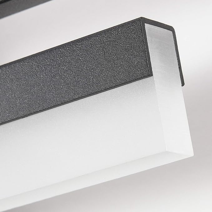 PRESDE LED Bathroom Vanity Light 32inch Bathroom Light Fixtures Over Mirror Black Modern Bath Vanity Lighting Bar Dimmable