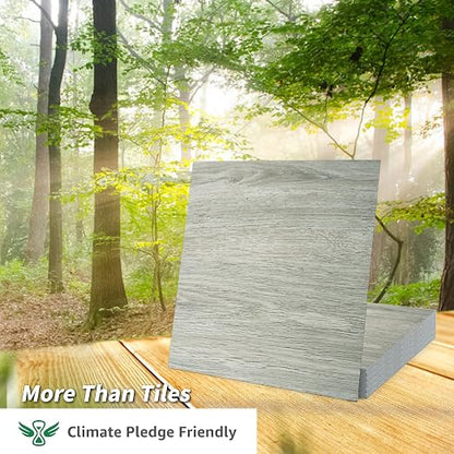 Art3d 30-Pack Peel and Stick Vinyl Floor Tiles, 12" x 12", White-Washed Oak | Premium Vinyl, Self-Adhesive, Waterproof, Wood Grain, Fade-Resistant, Scratch-Proof, Ideal for Kitchen, Dining Room, Bedrooms