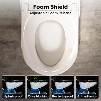 ADA Smart Toilet Bidet with Auto Open Close Heated Seat(K050Pro) | Bidet Toilet with Tank, 1000g MaP Quiet Flush, Comfort ADA Seat, Foam Shield, Dryer, Foot Sensor, Auto & Blackout Flush