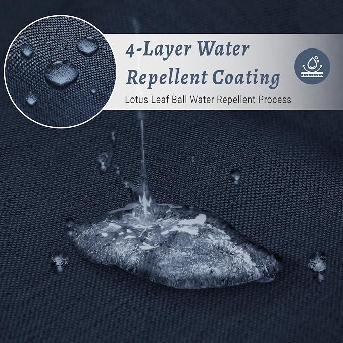 WONICY No Hook Shower Curtain with Snap-in Liner, Navy, 71 x 74 Inch | Ringless, Waterproof & Washable, Hotel Style, Mesh Top Window, Bottom Magnets, Thick, Farmhouse, for Bathroom