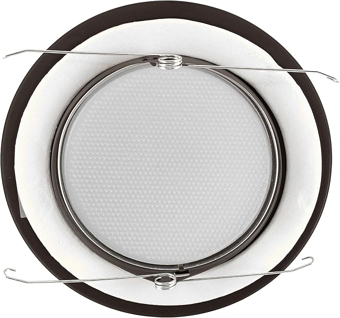 NICOR Lighting 6 inch Oil-Rubbed Bronze Recessed Shower Trim with Albalite Lens (17505OB)
