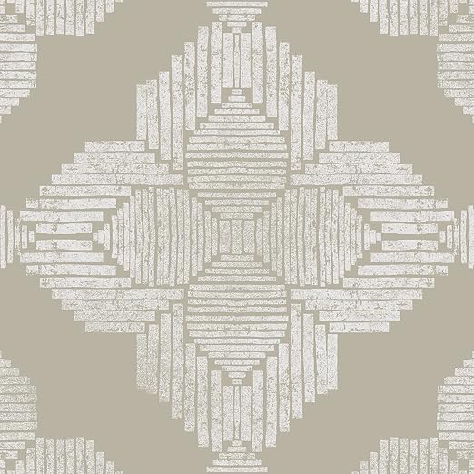FloorPops Cream Sullivan Peel & Stick Floor Tiles,FP4279,(Pack of 6)