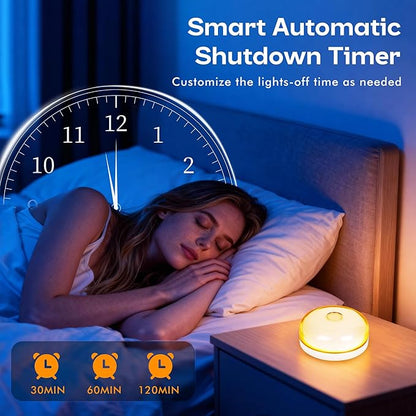 Rechargeable Shower Light for Inside Shower, 15 Color Changing Waterproof Shower Light with Remote Dimmable Timer, Wireless LED Mood Lighting for Shower Bathroom Closet Bedroom,Livingroom,4 Pack