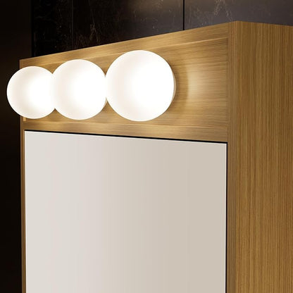 28x20 LED Lighted Bathroom Medicine Mirror Cabinet with Sockets & USBs, Dimmable Light and Color Adjustment, LED Bulbs, Easy to Install