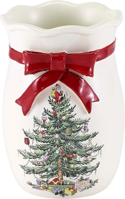 Spode - Tumbler, Resin Bathroom Accessories, Holiday Home Decor Christmas Tree Collection