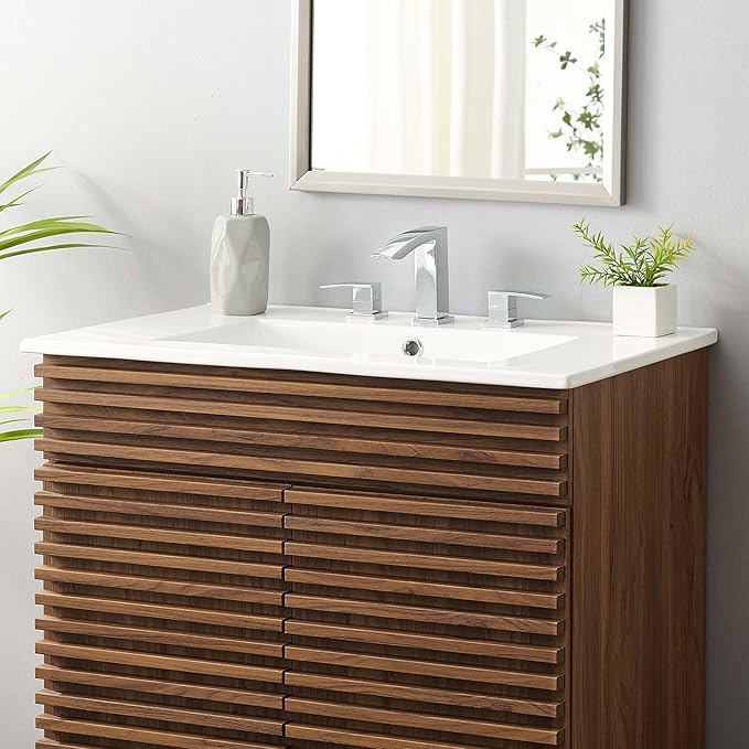 Modway EEI-4837-WHI Cayman 30" Bathroom Sink, White