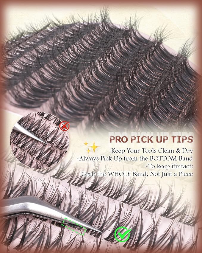 Wispy Lash Clusters Spider Eyelash Clusters 10-16mm Natural Cluster Eyelash Extensions Fluffy DD Curl Individual Lashes Clusters Breeze Eyelashes Cluster with Soft Clear Band Kim K Lash Style
