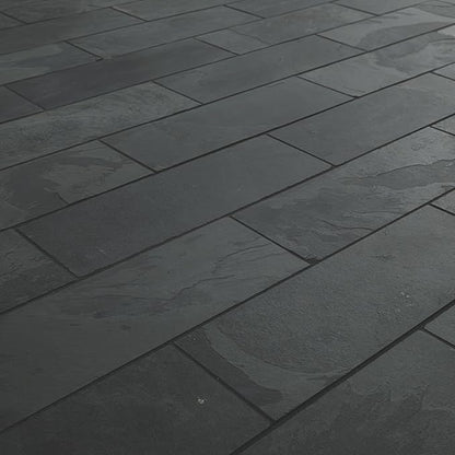 MSI Montauk Black 4 inch x 12 inch Gauged Slate Subway Tile for Kitchen Backsplash, Floor Tile, Wall Tile for Bathroom, Shower Wall Tile,