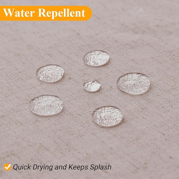 Extra Long Linen Shower Curtain 90 Inch Long Shower Curtains Set with Hooks for Bathroom Boho Farmhouse Fabric Neutral Cloth Modern Cottage Core Waterproof,White