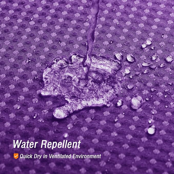 Purple Ombre Fabric Shower Curtain for Bath Decor, 72 x 72 | Ombre Fabric Shower Curtain, Purple Bathroom Decor Accessories Set, Water Repellent and Machine Washable