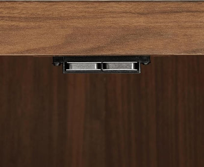 Crosley Furniture Savannah Wall Mounted Bathroom Storage Medicine Cabinet with Shelves, Walnut