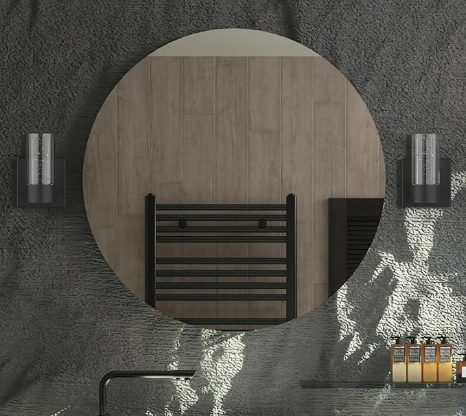 Alice Modern 1-Light Wall Sconce Light Fixture, Integrated Led and Premium Bubble Glass, for Kitchen Island, Hallway, Entryway, Passway, Dining Room, Bedroom, Balcony Living Room (Black)