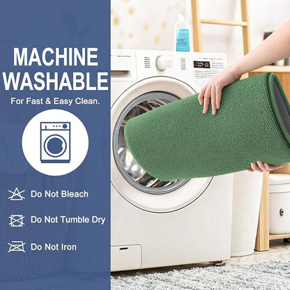 OLANLY Memory Foam Bathroom Runner Rugs 47x24, Long Bath Mats, Olive Green | Soft Quick Dry Bath Rugs, Non-Slip, Absorbent Machine Washable Mat for Bathroom Floor, Tub and Shower, Home Decor Accessories