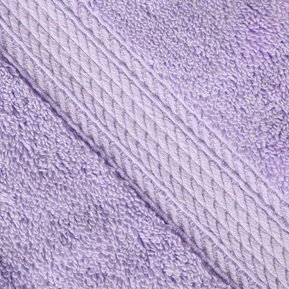 SUPERIOR Egyptian Cotton Ultra Plush & Absorbent, 3 Piece Set, Purple | Quick Dry, Soft Luxury Towel Set, Bath Essentials, Guest Bath, Spa, 1 Bath, 1 Hand, 1 Face Towels, Madeline Towels