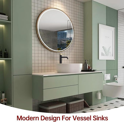 SUMERAIN Bathroom Vessel Sink Faucet Black and Gold, 304 Stainless Steel | Tall, Single Handle, Single Hole, Lead-Free, Water-Saving, with Faucet Supply Lines, Easy DIY Install