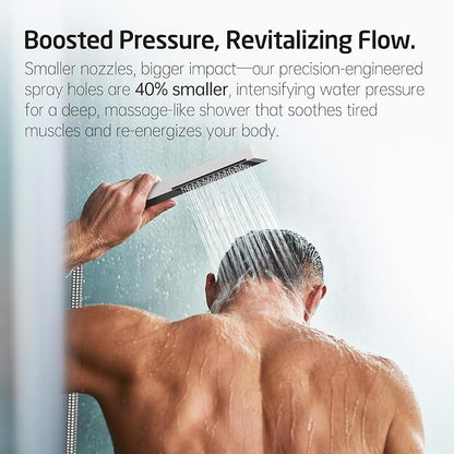 KES Chrome Shower Faucet Set, Shower System 12 Inch Rain Shower Head with Handheld Spray, cUPC Pressure Balance Valve and Trim Kit