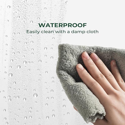 Shower Curtain Liner with Side Suction Cups, Premium PEVA Plastic Shower Liner with 3 Magnets, Waterproof Bathroom Curtain, 72 x 72, Frosted