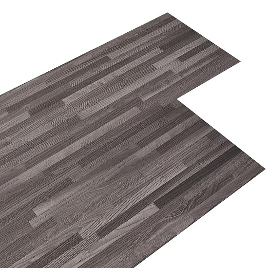 INMOZATA 36-Pack Peel and Stick Floor Tile Waterproof Vinyl Plank Flooring | 54 Sq.Ft, Heat-resistant, Wood Grain Self Adhesive Flooring for DIY Bedroom Living Room Bathroom Kitchen (Granite Gray)