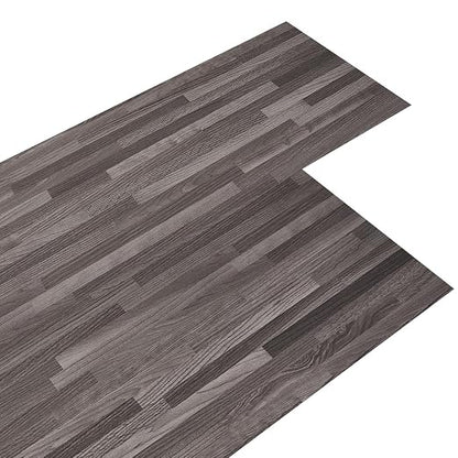 INMOZATA 36-Pack Peel and Stick Floor Tile Waterproof Vinyl Plank Flooring | 54 Sq.Ft, Heat-resistant, Wood Grain Self Adhesive Flooring for DIY Bedroom Living Room Bathroom Kitchen (Granite Gray)