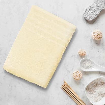 Avalon Towels Bath Towels Set of 4, Size 30 x 60 Inches - 60% Cotton, 40% Viscose Made from Bamboo, Soft and Absorbent, Thin and Quick Drying, Lightweight, Perfect for Daily Use