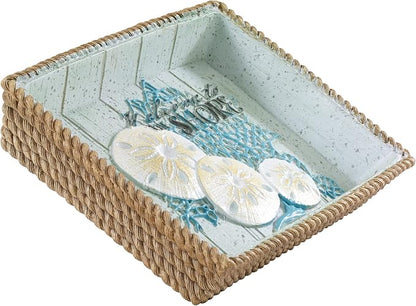 Avanti Linens - Soap Dish, Guest Bathroom Essentials, Coastal Home Decor (Beachcomber Collection)