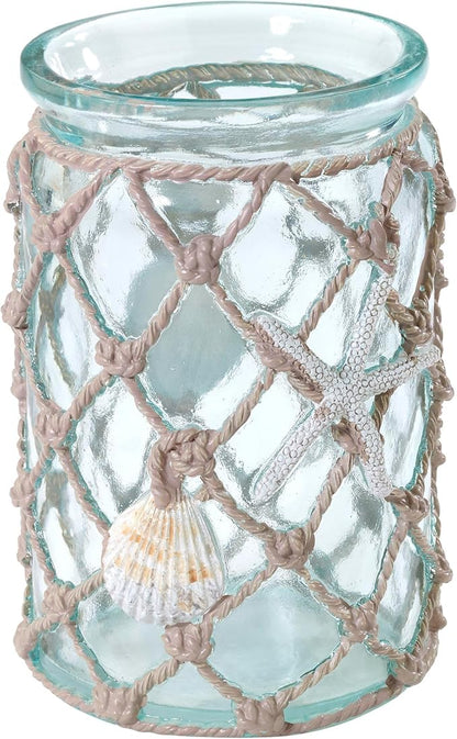 Avanti Linens - Tumbler, Resin Countertop Cup, Beach Inspired Bathroom Accessories (Seaglass Collection)
