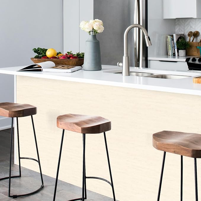 Travertine-Look Peel and Stick Waterproof Wall Paneling, 118" x 47" Travertino Beige Matte Finish Self-Adhesive Backsplash Tile, Vinyl Wall Panel for Kitchen Bathroom Wall Decor, Covers 38.75 Sq. Ft.