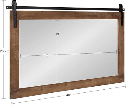 Kate and Laurel Cates Farmhouse Wall Mirror