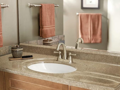 Moen Kingsley Chrome Two-Handle High Arc Bathroom Faucet, 6121