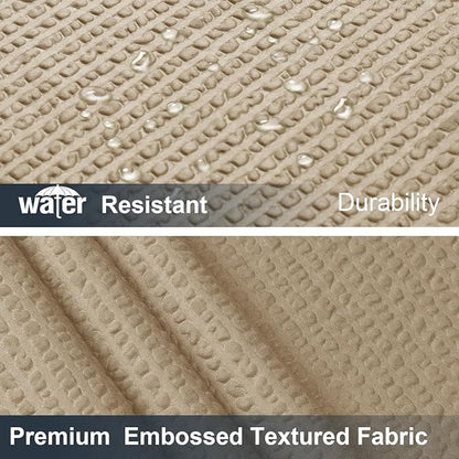 Taupe Stall Shower Curtain for Bathroom, 3D Embossed Textured Fabric Small Shower Curtain for Narrow Stall Size, Machine Washable Water Resistance, Hotel Style, 36" W x 72" L