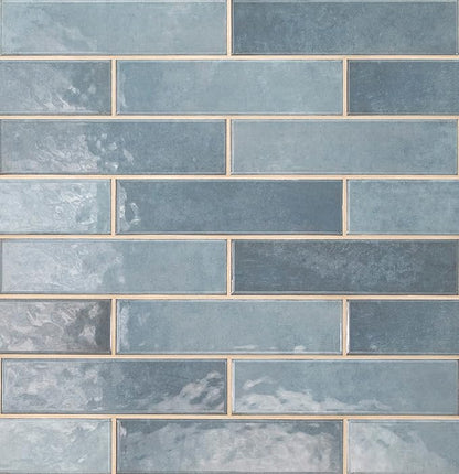 MSI Renzo Denim Glossy Ceramic Subway Tile for Bathroom, Kitchen & Shower,Sample