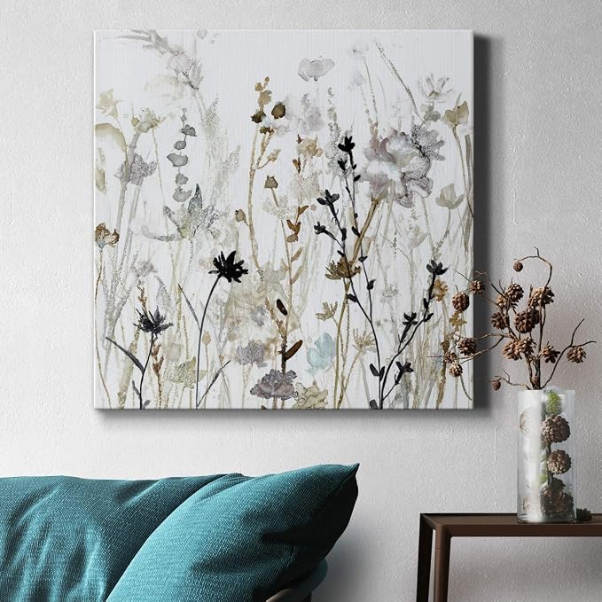 Renditions Gallery Wildflower Mist Wall Art, Premium Gallery Wrapped Canvas Decor, Ready to Hang, 24 in H x 24 in W, Made in America Print (AZS-WC15-19227-R-2424-MK)