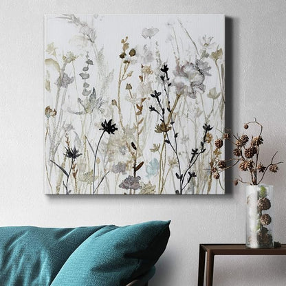 Renditions Gallery Wildflower Mist Wall Art, Premium Gallery Wrapped Canvas Decor, Ready to Hang, 24 in H x 24 in W, Made in America Print (AZS-WC15-19227-R-2424-MK)