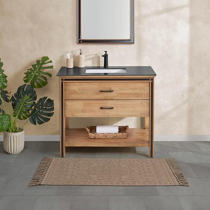 French Connection Nellore Bathroom Rugs, Woven and Beaded Bathroom Mats, Durable Bath Rugs, Thick Bath Mats for Bathroom and Shower Rugs, 26" x 49", Light Brown