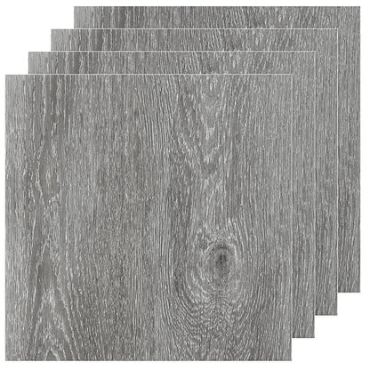 40 Sheet Vinyl Flooring 12x12 Inch Peel and Stick Floor Tile Waterproof Grey Wood Vinyl Floor Tiles Clearance Self Adhesive Floor Tiles Sticky Laminate Flooring on Bathroom Kitchen Basement