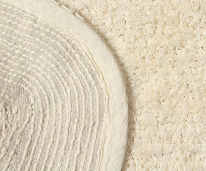 Home Weavers Radiant Collection 100% Cotton Bathroom Rugs Set, Machine Washable Rug, Extra Soft and Absorbent Bath Rug, Kitchen Mat, Bath Mat Set, Bath Floor Mat Non Slip, 21"x34" Rectangle, Ivory