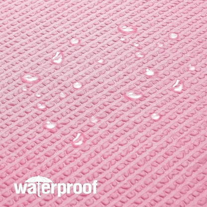 OVZME Berry Cute Girls Shower Curtain, Embossed Textured Fabric Shower Curtain for Bathroom - Soft Cloth & Hotel Spa Luxury, Water Repellent, Machine Washable Shower Curtain, 72X72, Hot Pink