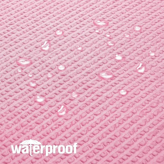 Berry Cute Girls Shower Curtain, Embossed Textured Fabric Shower Curtain for Bathroom - Soft Cloth & Hotel Spa Luxury, Water Repellent, Machine Washable Shower Curtain, 72X72, Hot Pink