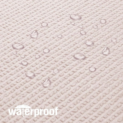 Long Stall Shower Curtain 54X78 inch, Embossed Textured Fabric Shower Curtain for Bathroom - Soft Cloth & Hotel Spa, Water Repellent, Machine Washable Bathroom Curtain, Pink