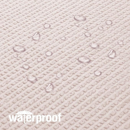 OVZME Stall Shower Curtain 48X72 inch, Embossed Textured Fabric Shower Curtain for Bathroom - Soft Cloth & Hotel Spa, Water Repellent, Machine Washable Bathroom Curtain, Pink