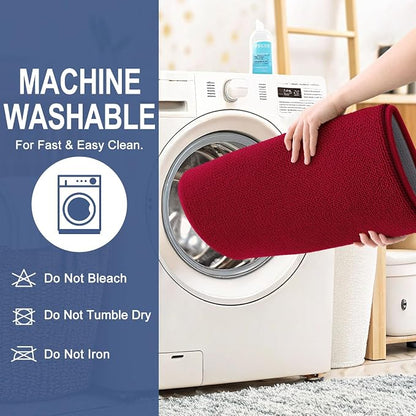 OLANLY Thick Memory Foam Bathroom Rugs 30x20, Soft Absorbent Bath Mat, Red | Quick Dry Bath Rugs, Non-Slip Carpet, Machine Washable Mats for Bathroom Floor, Tub and Shower, Home Decor Accessories