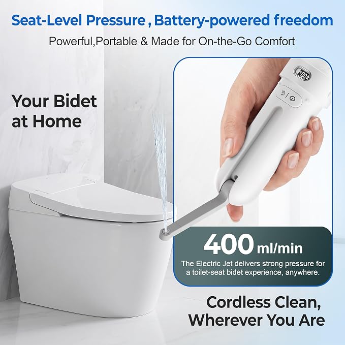 Electric Portable Bidet for Travel, Rechargeable for Women Postpartum, Period & Hygiene