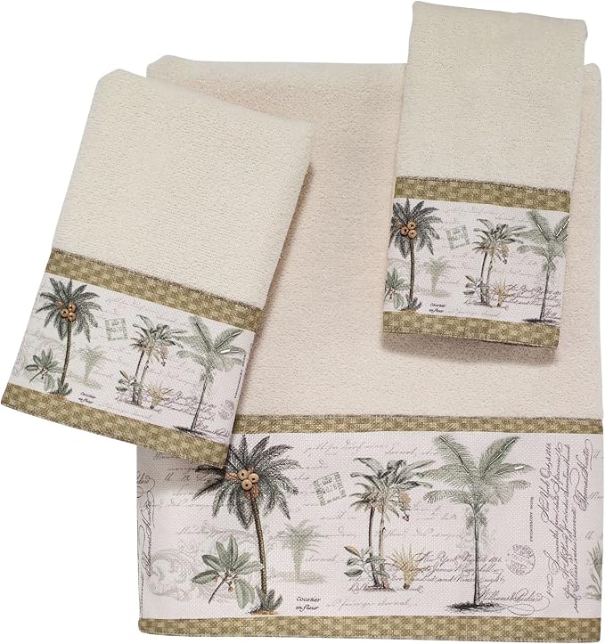 Avanti Linens - Cotton Washcloth, Soft & Absorbent Towel, Colony Palm