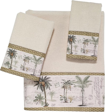 Avanti Linens - Cotton Washcloth, Soft & Absorbent Towel, Colony Palm