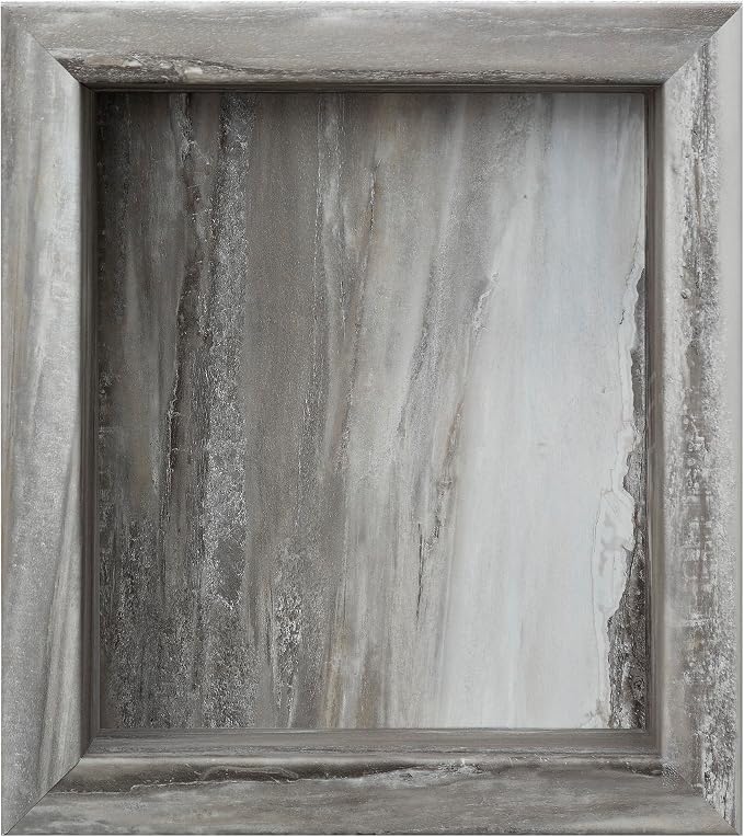 Palisade 17.5 in x 15.5 in Vinyl Shower Niche Louvre Granite | Waterproof Shower Insert