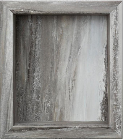 Palisade 17.5 in x 15.5 in Vinyl Shower Niche Louvre Granite | Waterproof Shower Insert