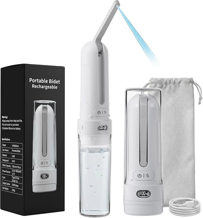 Electric Portable Bidet for Bathroom & Home Daily Use, White