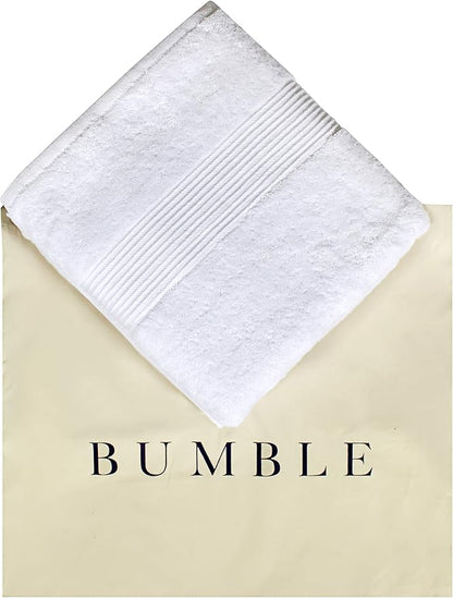 Luxury Oversized Bath Towels | 650 GSM, 34" x 56" | Hotel Quality, Soft & Highly Absorbent | Quick Dry, Thick, Combed Cotton Bathroom Towels | White - 4 Pack